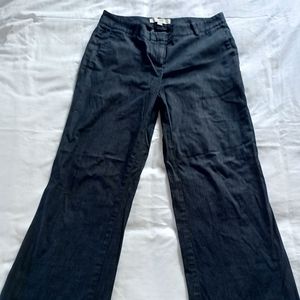 Loft wide leg denim trousers